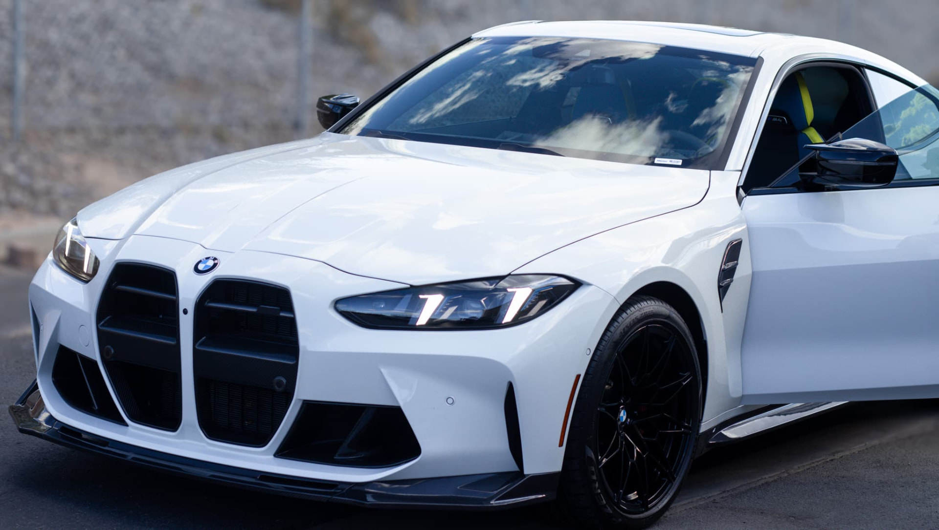 White BMW detailed and ceramic coated in Erie County, Ohio