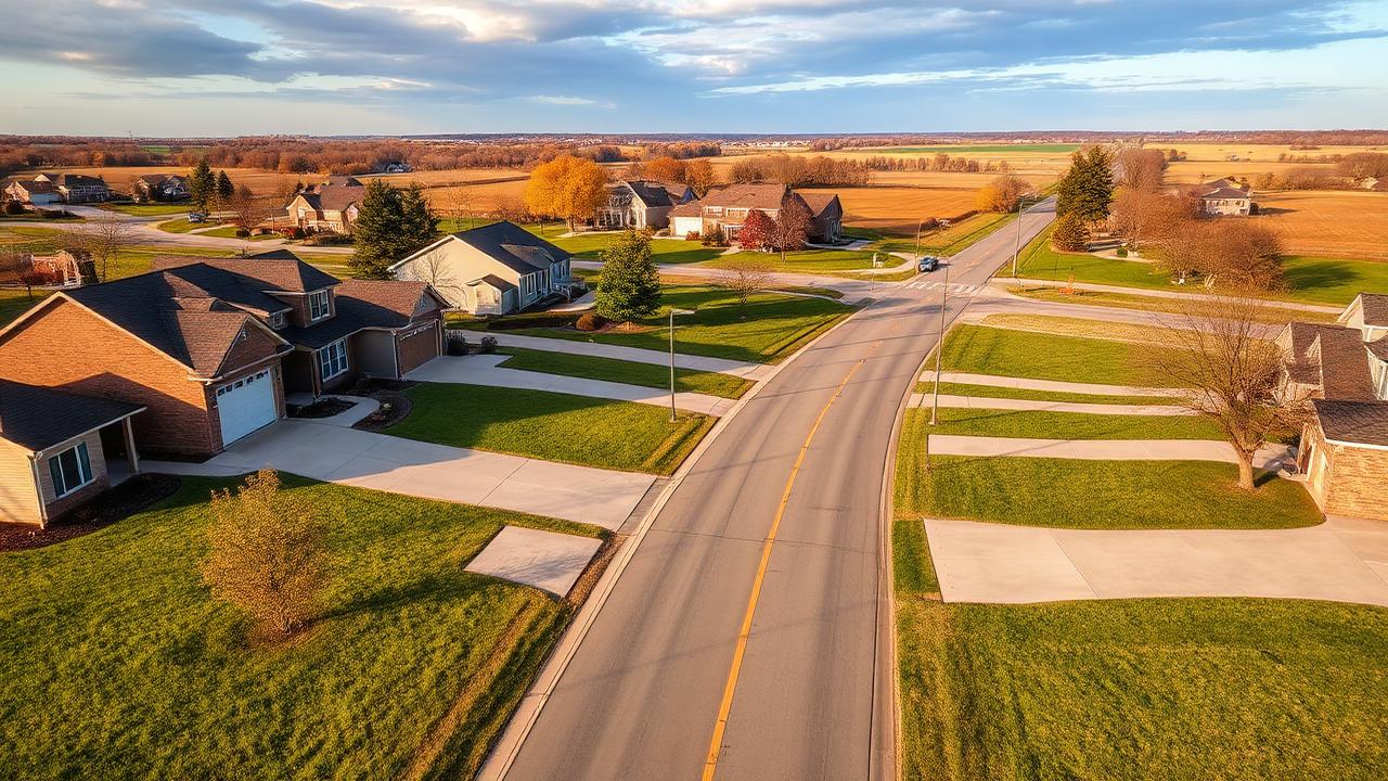 Farm fields and open open farm fields in North Ridgeville, Ohio
